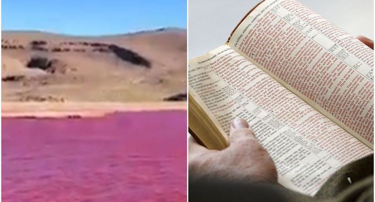 Rio Nilo rojo presagio biblico