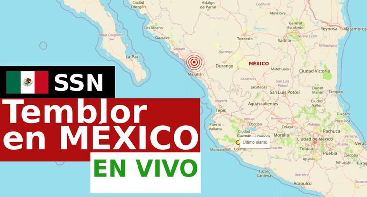 Terremoto sismo Temblor hoy epicentro