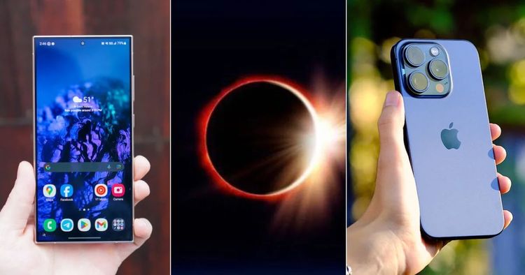 Se puede ver el eclipse con el celular