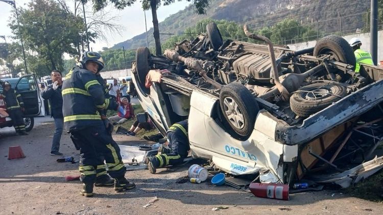 Accidente Calzada Ignacio Zaragoza hoy