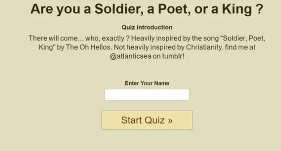 Responde el test viral “Soldier, Poet or King”: comprueba los resultados del test de personalidad